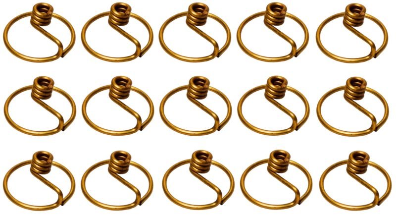 Pure Brass Round Niranjan Kadi Wick Holder Set Of 20