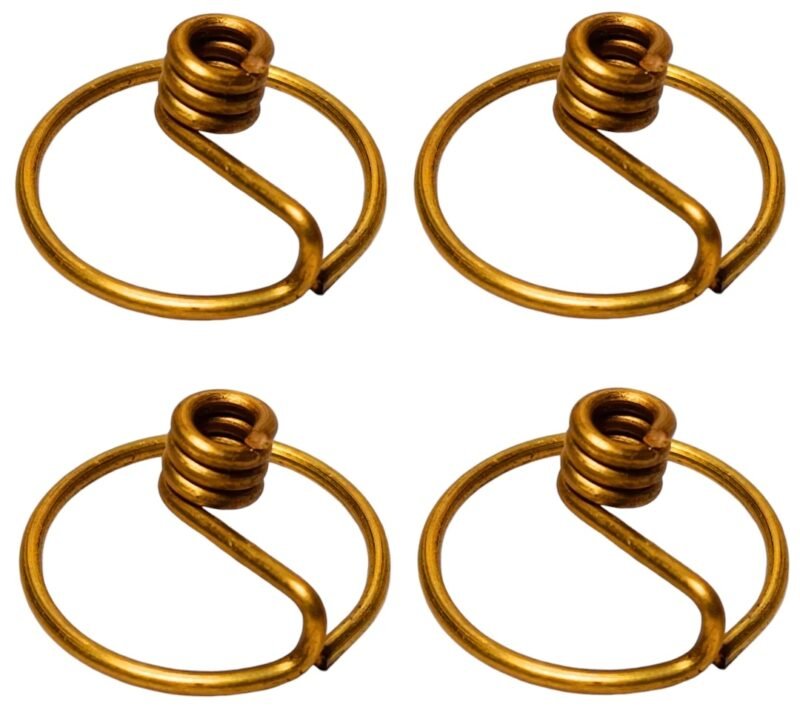 Pure Brass Round Niranjan Kadi Wick Holder Set Of 4